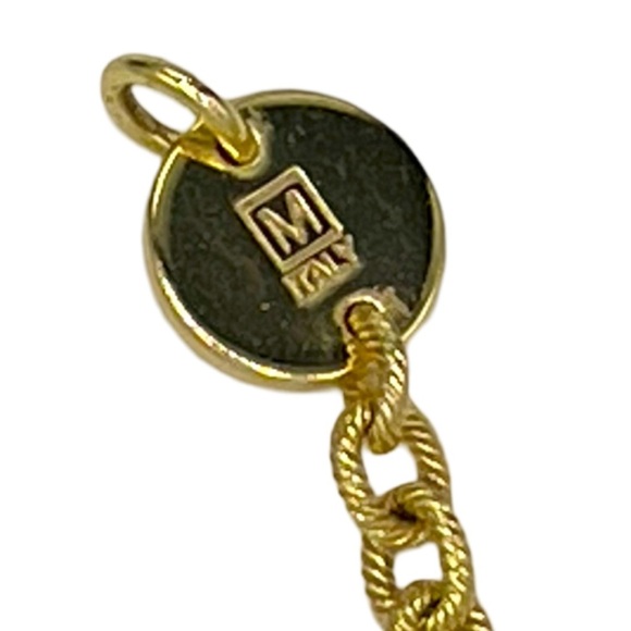 1AR by UnoAerre Gold Plated Brass Necklace  New Without Tags - Picture 3 of 3